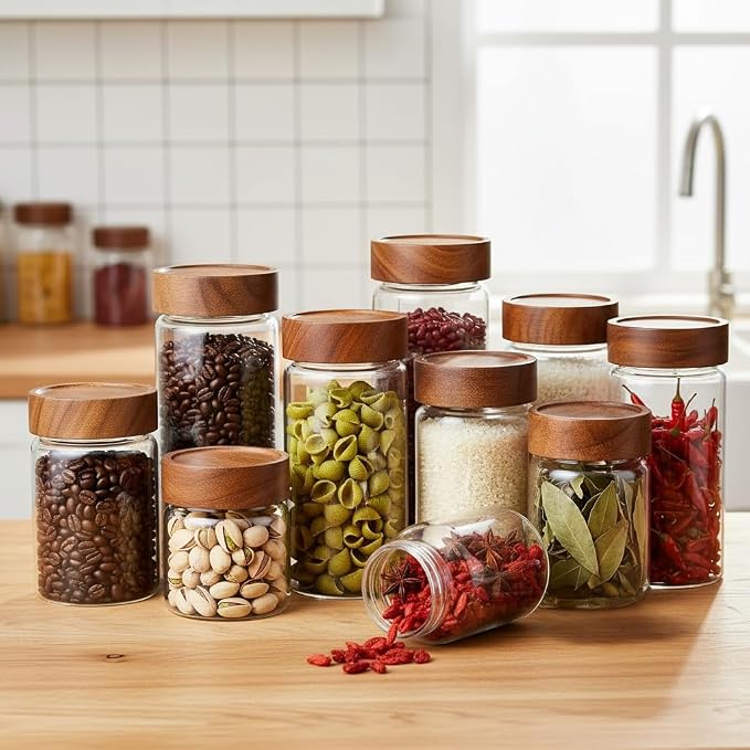 Sixhaven Wide Mouth Glass Storage Jars - Image 6