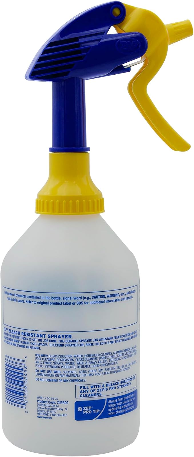 Zep New Bleach Resistant Professional Sprayer 2.0 Bottle 32 Ounces - Image 2