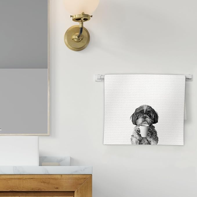 Shih Tzu Gifts Coffee Kitchen Towels, Gifts - Image 2