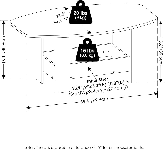 Furinno Simple Coffee Table - Image 2