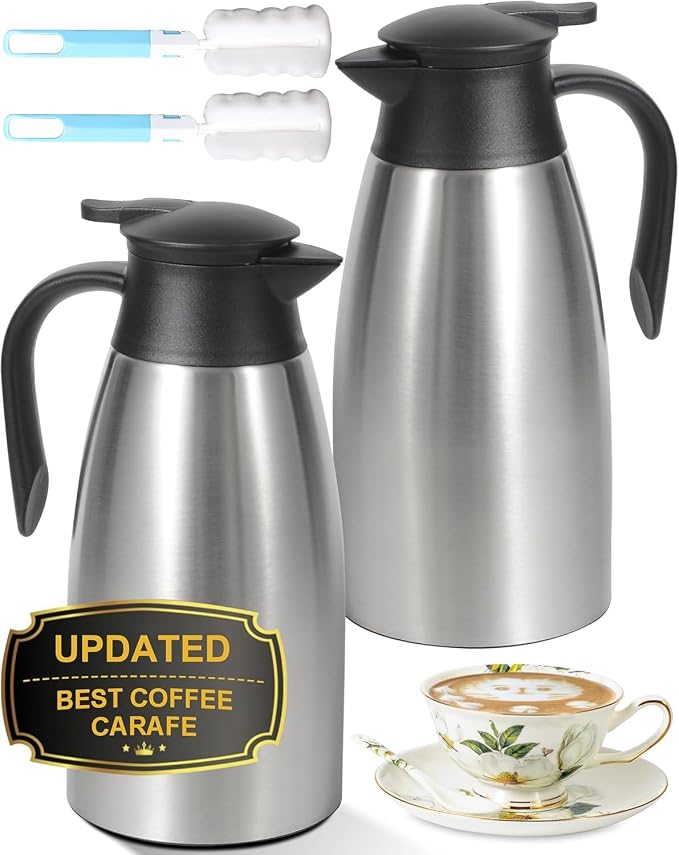 70Oz Thermal Coffee Carafe for keeping hot, Insulated Coffee Carafe Stainless by Tgvasz