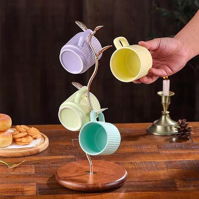 Leaf Shaped Coffee Tea Cup Mug Holder Stand - Image 5