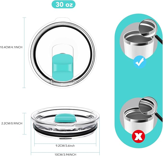 30 oz Tumbler Lid, Replacement Lids Compatible - Image 6