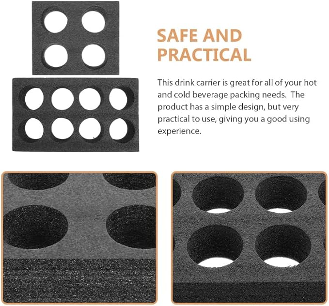 4 Pcs Portable Cup Tray Reused Cup Fixing Holder - Image 6