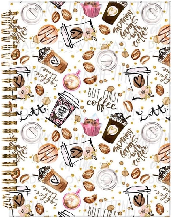 Spiral Journal Notebook, A5 Hardcover Lined Journals by ZHIZHEND