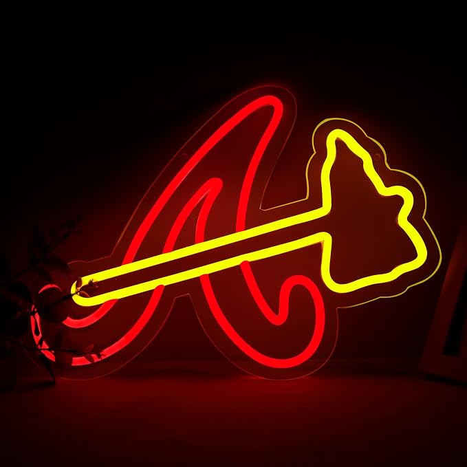 Balanar Braves Neon Signs For Wall Decor, Baseball Team Neon Light for Bedroom by BalanarNeon
