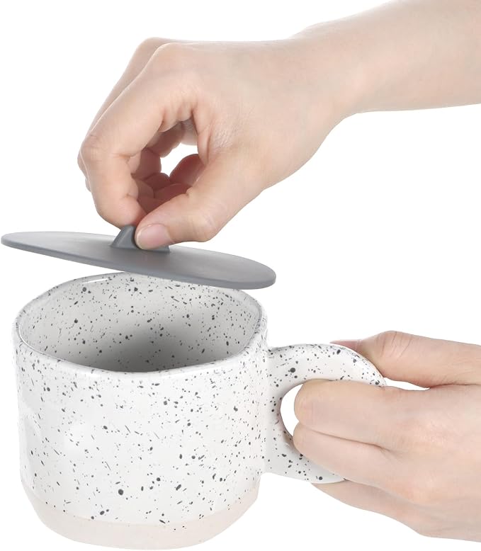 3 Pcs Silicone Cup Lids for Mugs Colored Universal Cup Covers Reusable Mug - Image 7