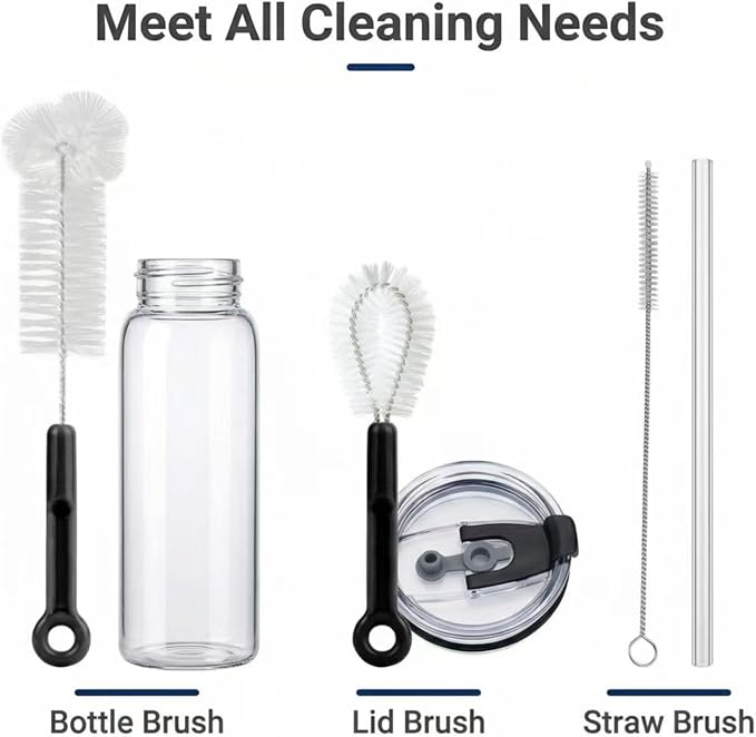 3 Pack Bottle Cleaning Brush Set - Image 7