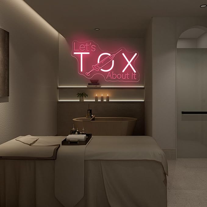 Let's Tox about it, Botox Business Sign, Injector Spa Studio Decor, Botox Art - Image 6