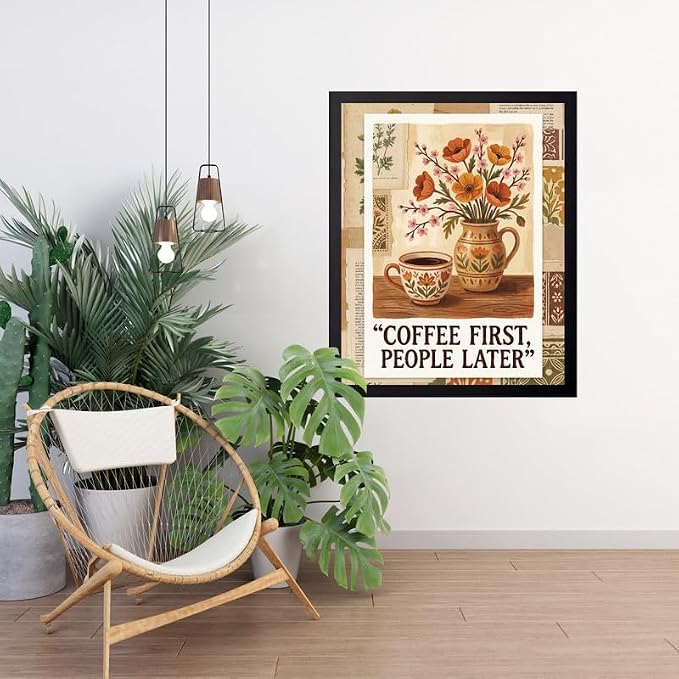 Lawrence Williams Designs Coffee First People Later Poster - Image 4