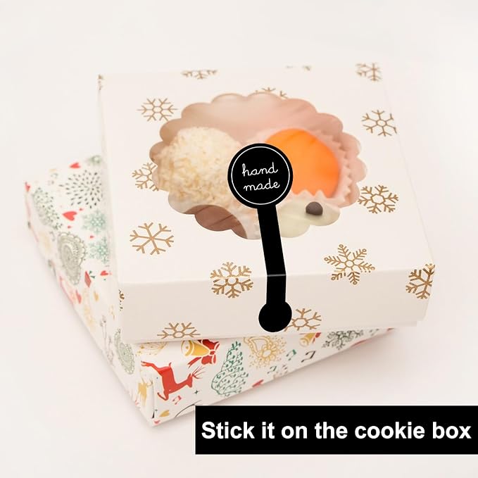 600Pcs Handmade Food Baking Seal Stickers Labels, Self-Adhesive Goods Bakery - Image 5