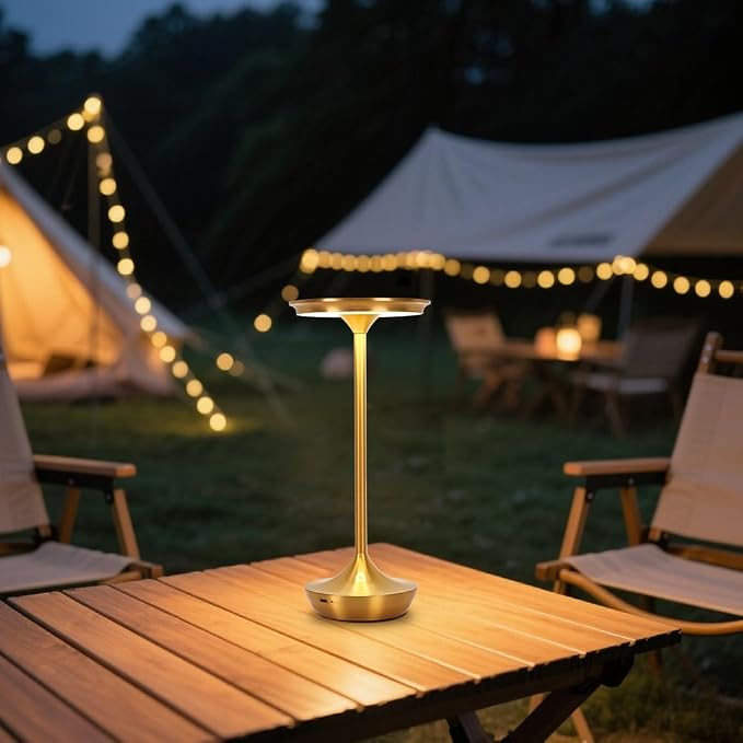 LED Cordless Table Lamp Rechargeable, Portable 6000mAh Battery Outdoor Bedside - Image 4