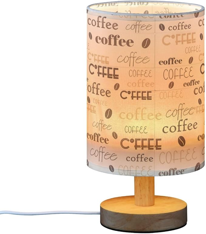 GuoChe Night Light USB Lamps Soft Light Coffee Typography Table Lamp - Image 2