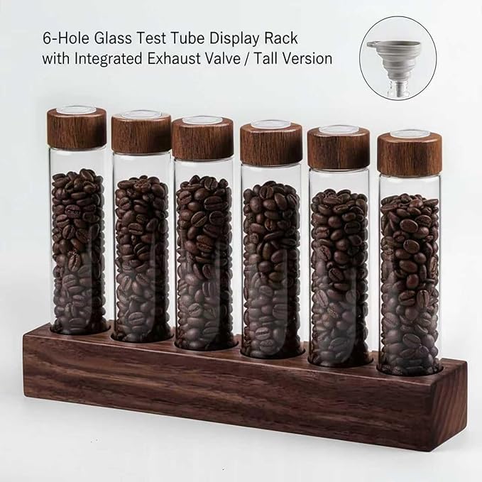 6 Pack 2 OZ Coffee Bean Cellar Tubes, Single Dose Coffee Beans Storage - Image 4
