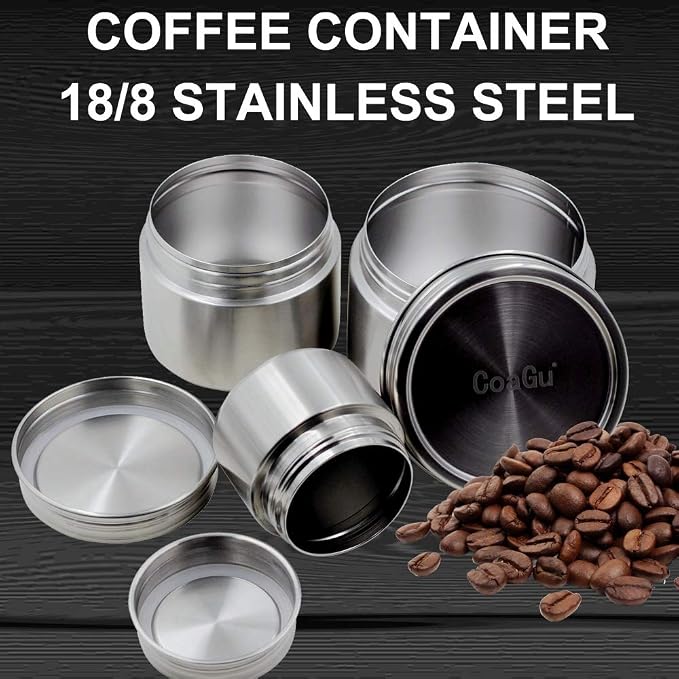 CoaGu 24oz Coffee Container: BPA-Free, Dishwasher Safe, Airtight 18/8 Stainless - Image 2