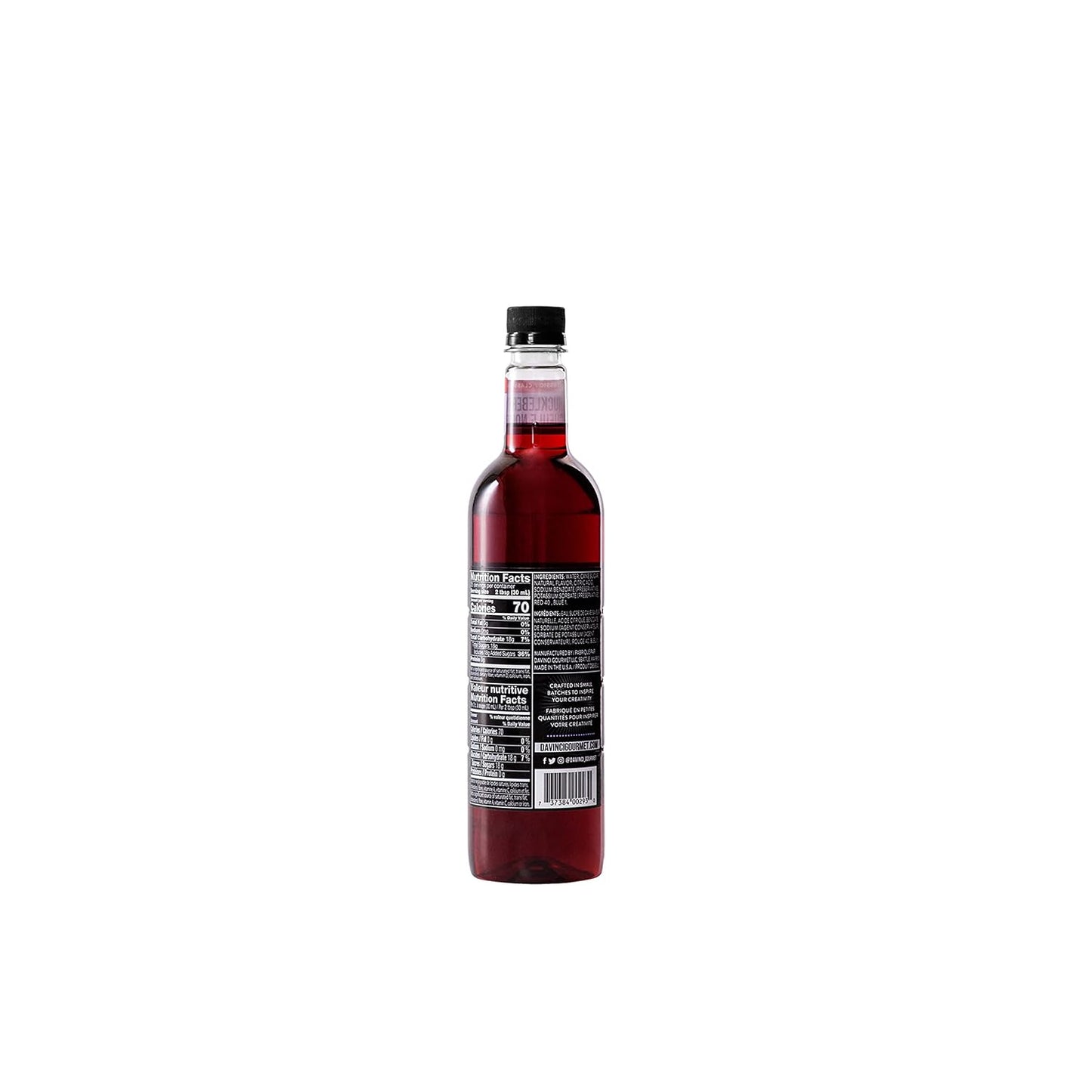 DaVinci Gourmet Classic Huckleberry Syrup, 25.4 Fluid Ounces (Pack of 1)
