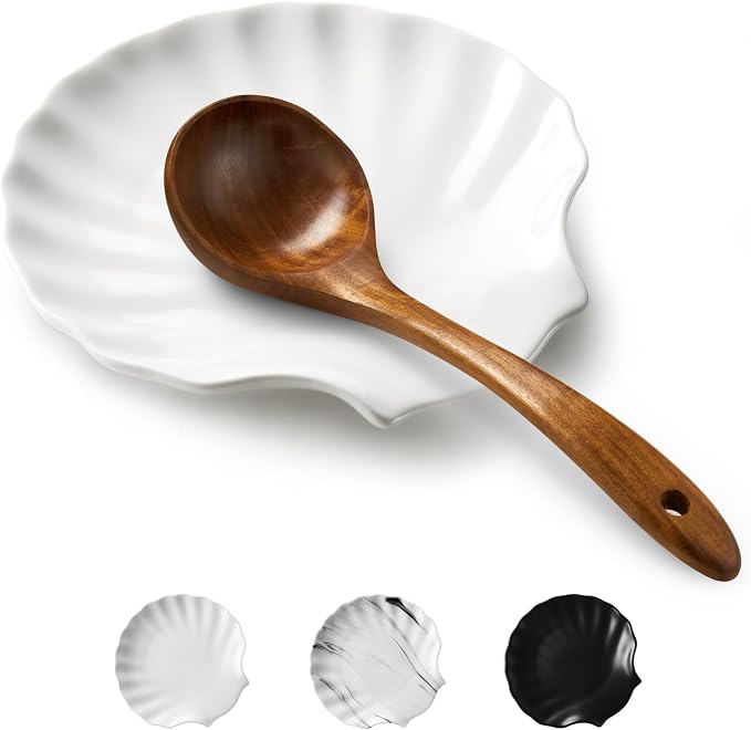 ABRUTY Spoon Rest for Stove Top, Ceramic Spoon Holder for Counter, Modern by ABRUTY
