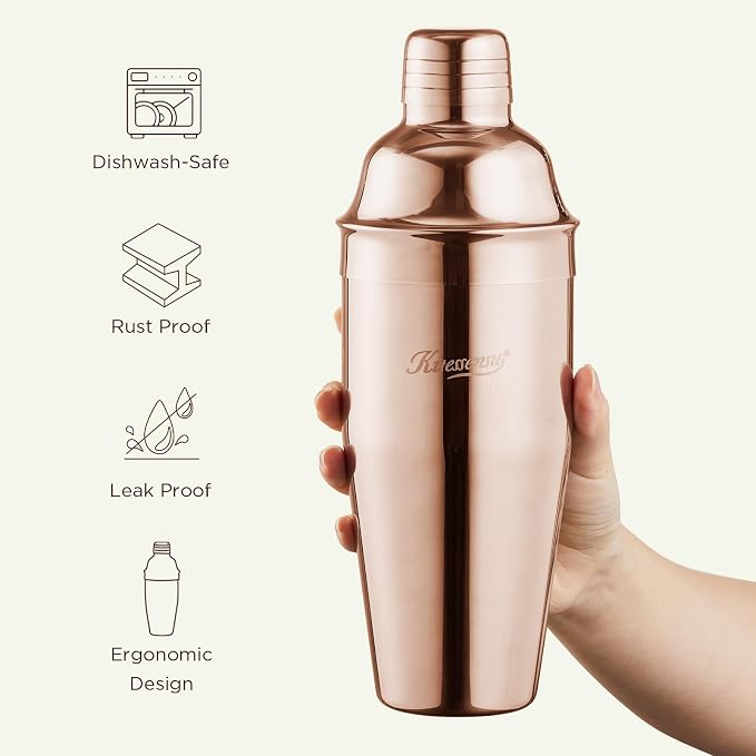 KITESSENSU Cocktail Shaker Set, Stainless Steel Bartending Kit - Image 3