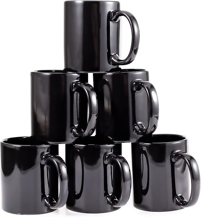 BYCNZB 12oz coffee mug set of 6 Coffee Mugs by BYCNZB