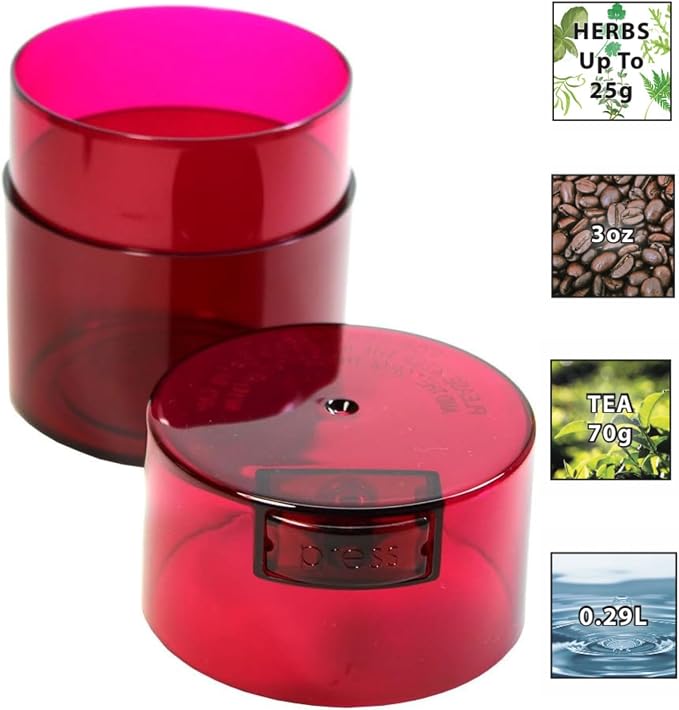 Tightvac - Premium Airtight Herb Storage Container - Holds ½ oz to 3 ounces - - Image 2