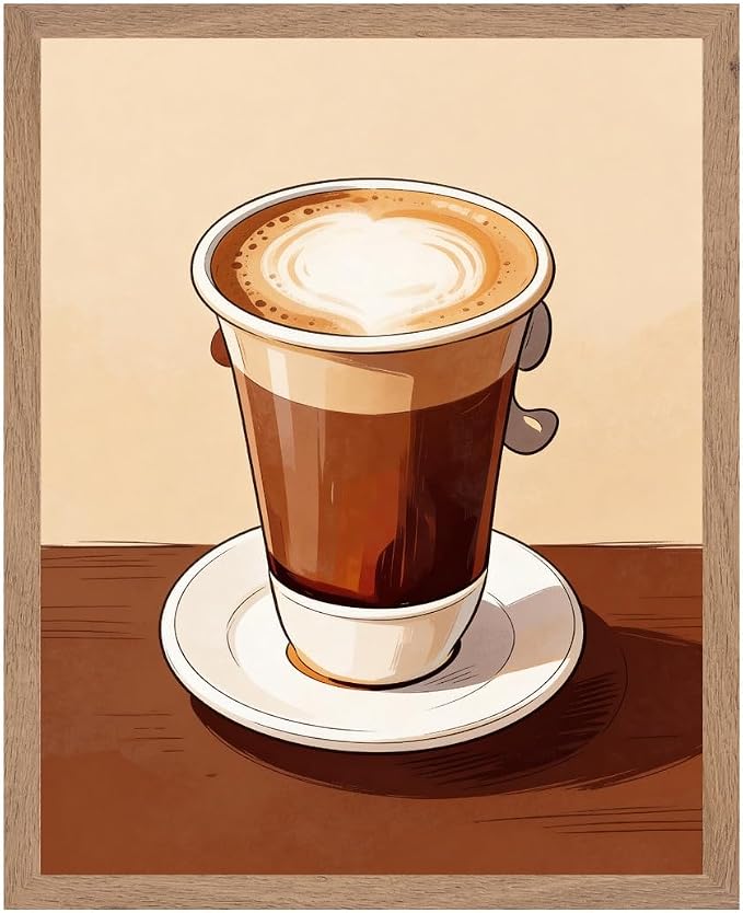 Lawrence Williams Designs Latte Coffee Poster by LawrenceWilliamsDesigns