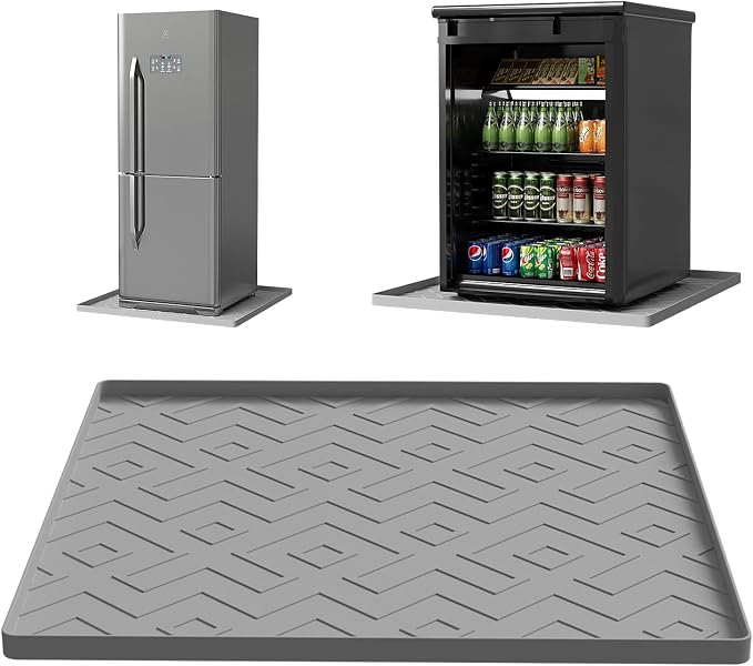 Mini Fridge Silicone Mat 23.6"x23.6"x0.4" by EWX