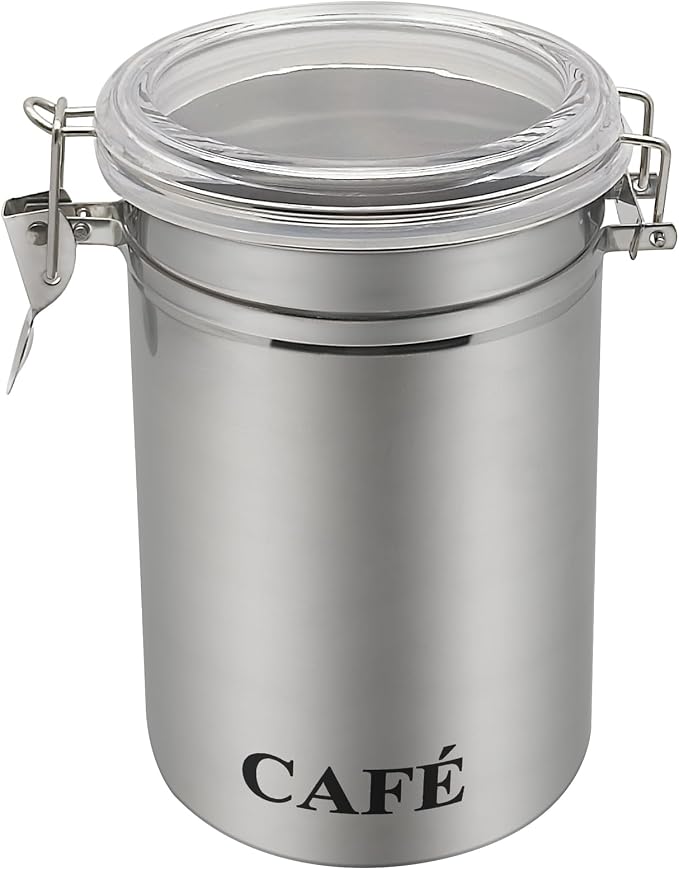 Fox Run Stainless Steel Coffee Container, 62 oz Coffee Canister - Image 7