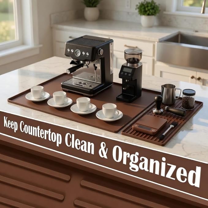 Silicone Coffee Bar Mat 24 x 16 in - Image 6