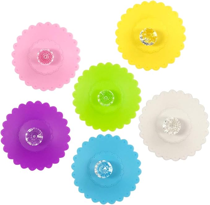 allydrew Silicone Cup Lids, Anti-Dust Leak-Proof Coffee Mug Covers by allydrew