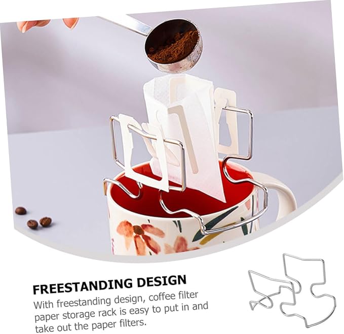 SOLUSTRE Coffee Stand Filter Bag Holder Hanging Ear Filter Rack Drip Bag - Image 7