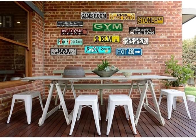 Locals Only Vintage Style Metal Street Sign, 16 x 4 inches - Image 5