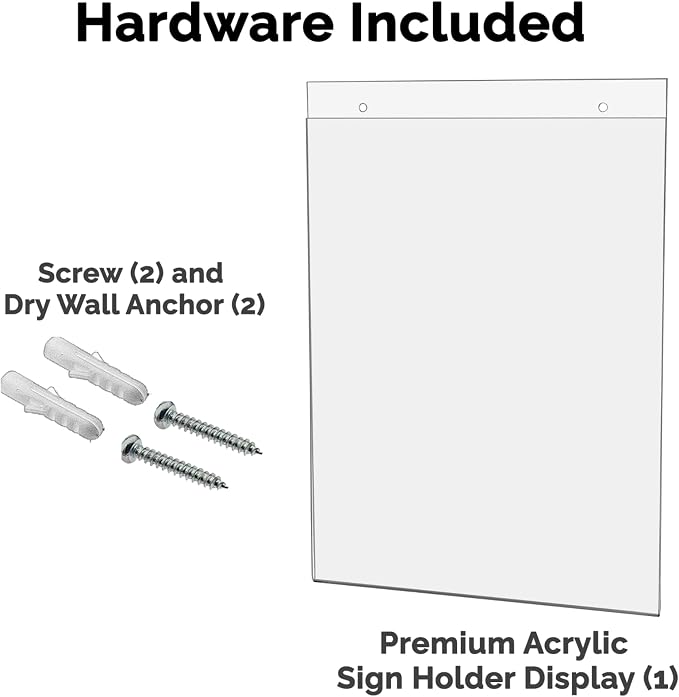 Lot of 10 - 8.5" X 11" Wall Mount Sign Holders - Image 8