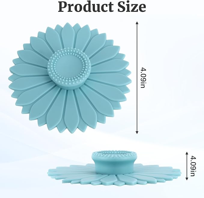 4 Pcs Sunflower Silicone Stretch Lids Multicolored - Image 2