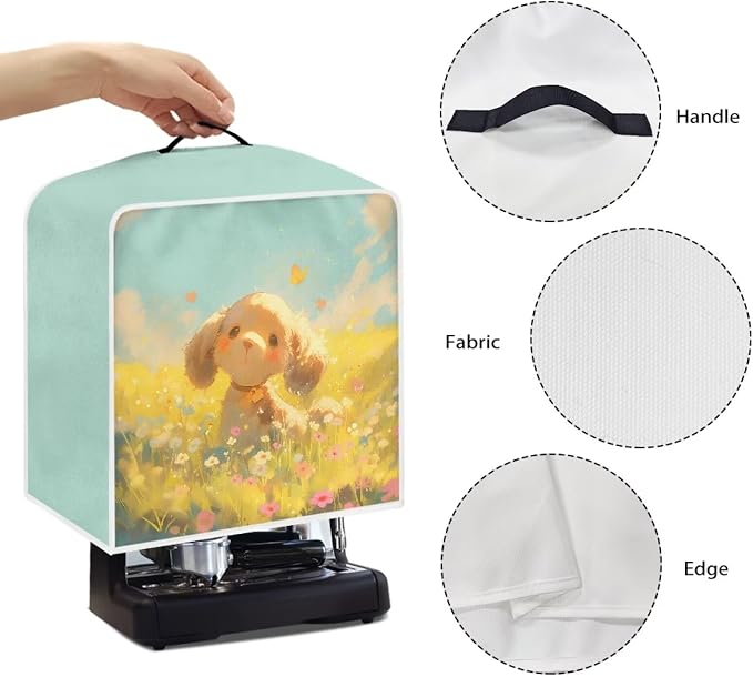 Dog Daisy Coffee Machine Dust Cover Waterproof Universal Barista Express - Image 5