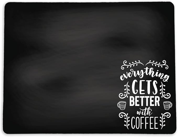 Chalkboard Style Placemat for your Coffee Maker or Espresso Machine by ThisJoyfulHome