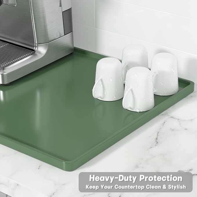 Rnivvi Silicone Coffee Mat, Heat Resistant Dish Drying Pad - Image 4