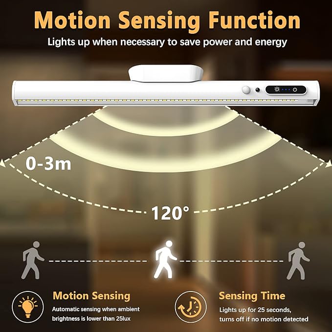 Battery Powered Operated Wall Strip Lights, Motion Sensor LED Light Bar Indoor - Image 4