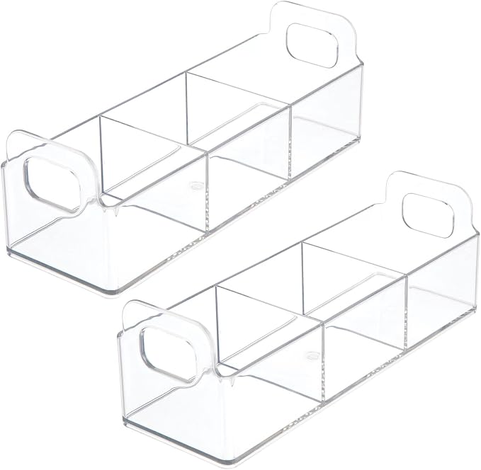 mDesign Plastic Condiment Organizer and Tea Bag Holder - Image 9