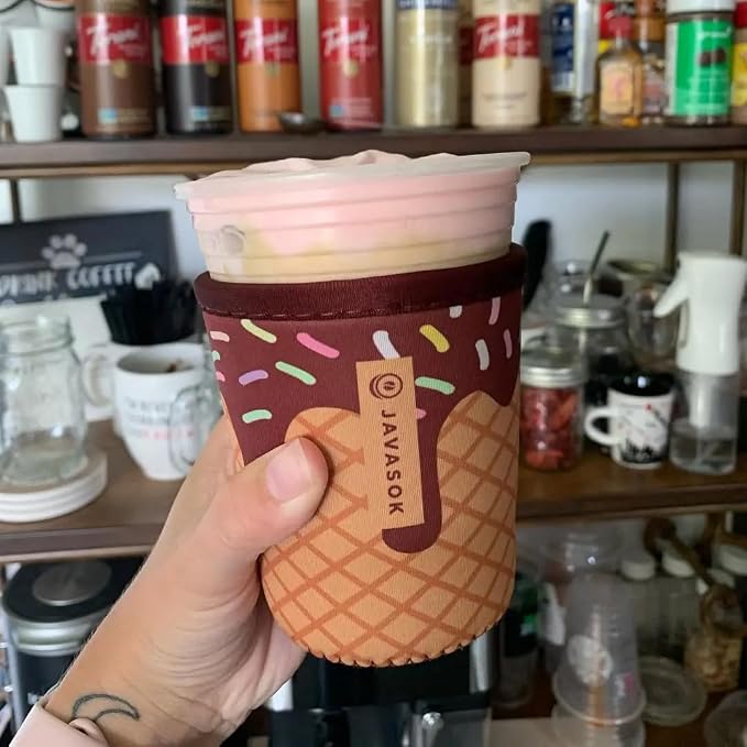 Sok It JavaSok Iced Coffee & Cold Soda Insulated Neoprene Cup Sleeve - Image 2