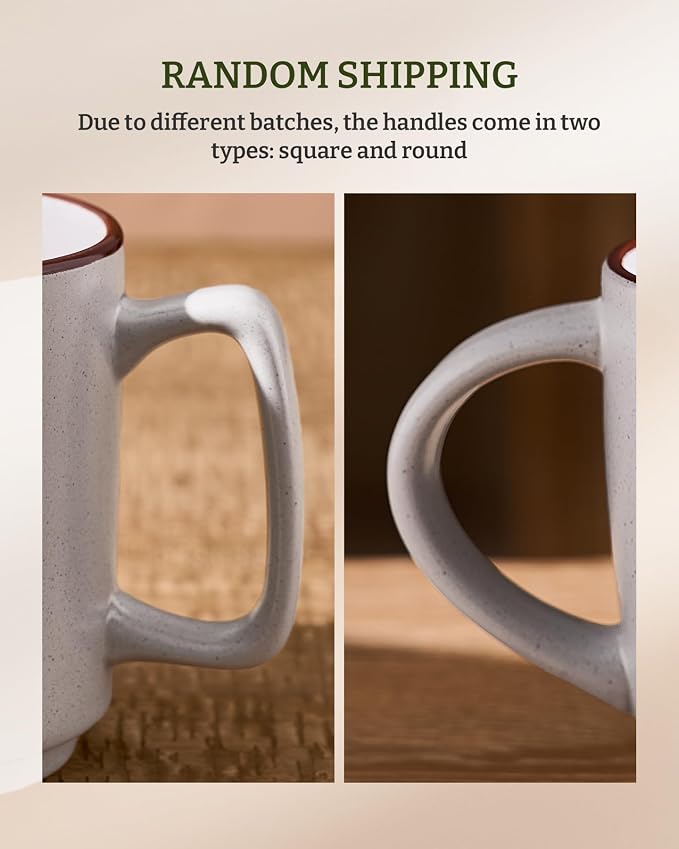 famiware Coffee Mugs Set of 6, Nebula 14oz Coffee Mugs, Ceramic Cup Set - Image 3