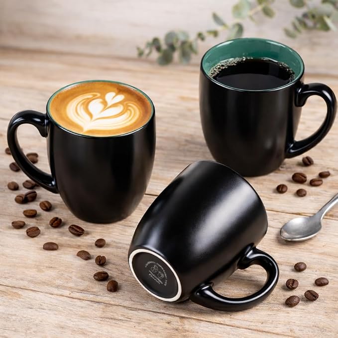 GBhome 16oz Coffee Mugs Set of 6, Large Ceramic Coffee Mugs - Image 4