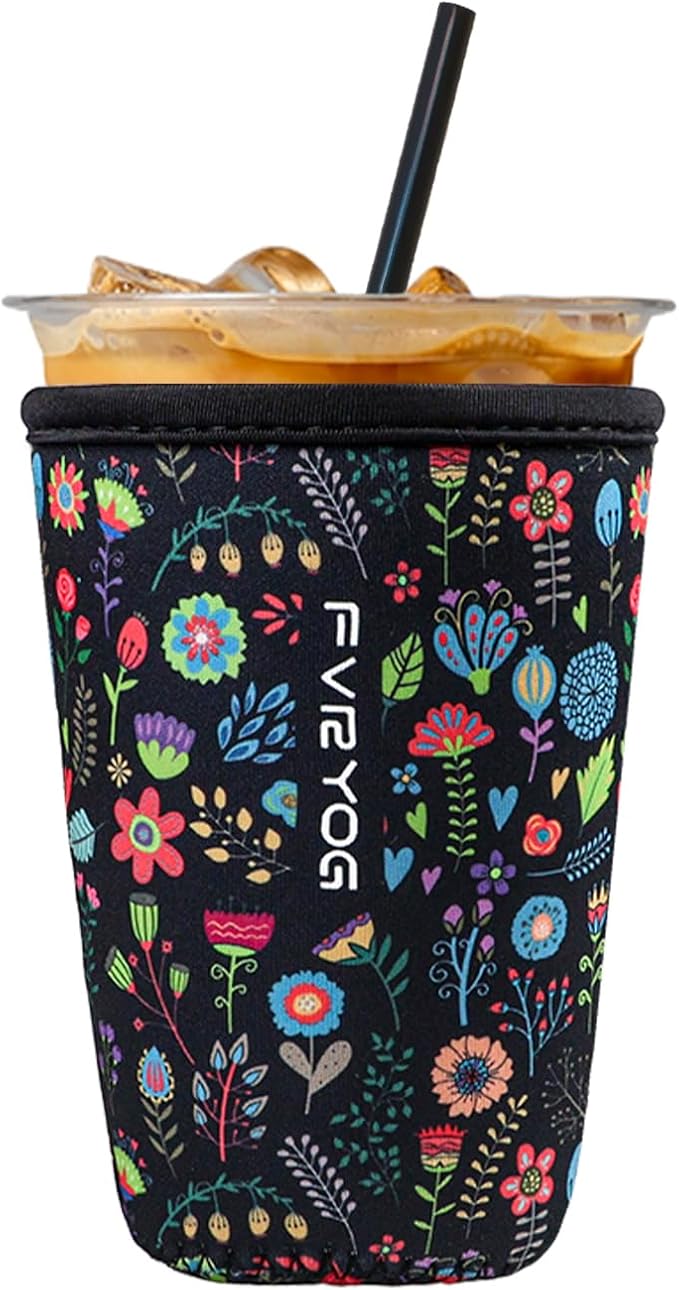 Reusable Insulated Neoprene Iced Coffee Sleeves by Fvryog
