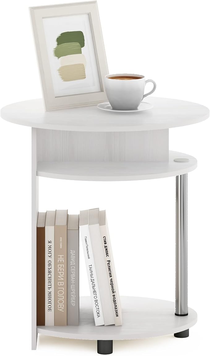Furinno JAYA Simple Design Oval End Table - Image 4