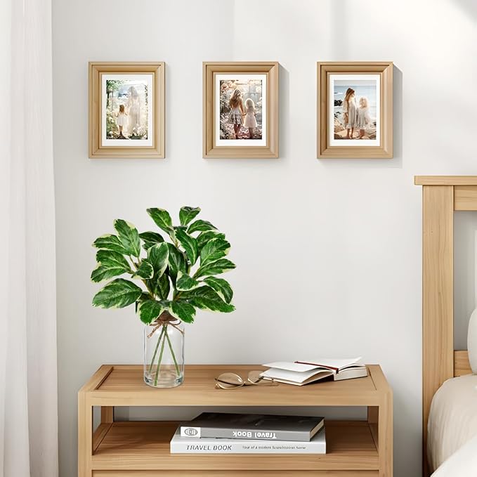 Real Touch Faux Greenery Stems in Vase - Image 6