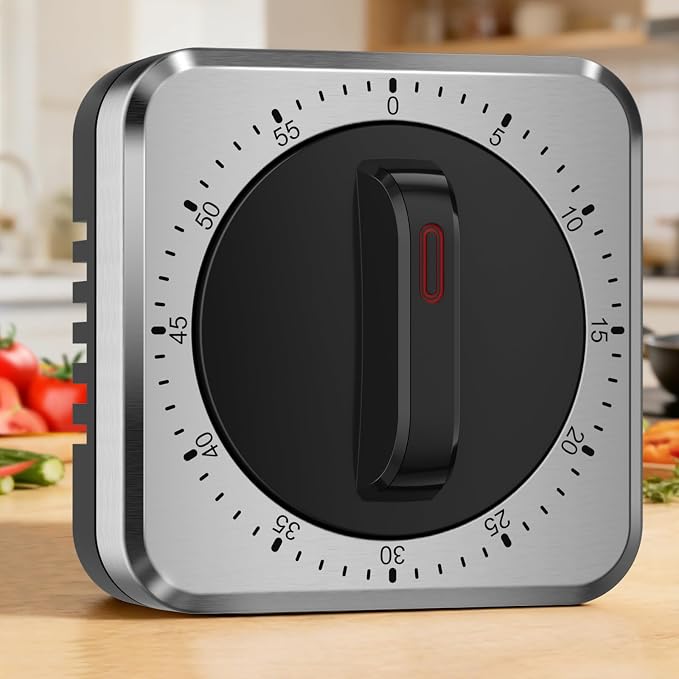 Mechanical Kitchen Timer with Magnet: Wind Up Cooking Timer Clock with Loud by Unknown
