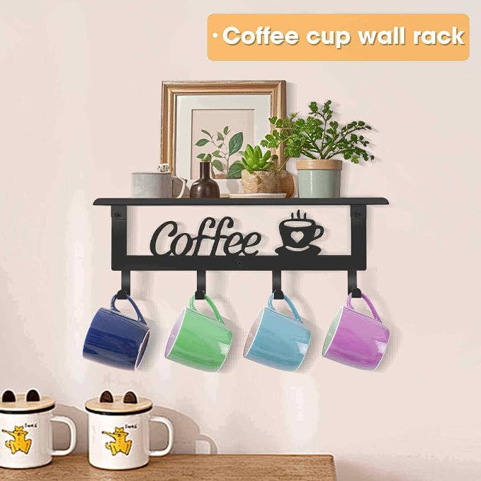 Wall Mounted Coffee Mug Holder, Mug Rack - Image 3