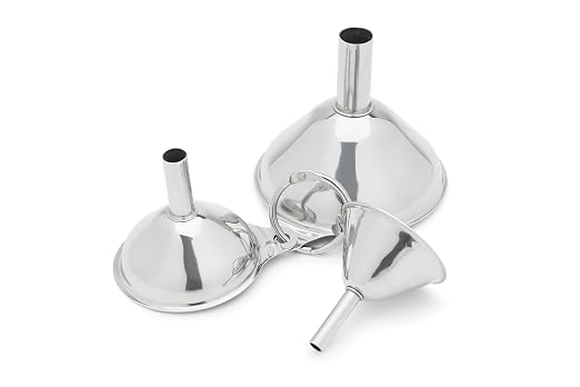 Fox Run Metal Kitchen Funnel Set, and 1.5" Stainless Steel Funnels by foxrunbrands