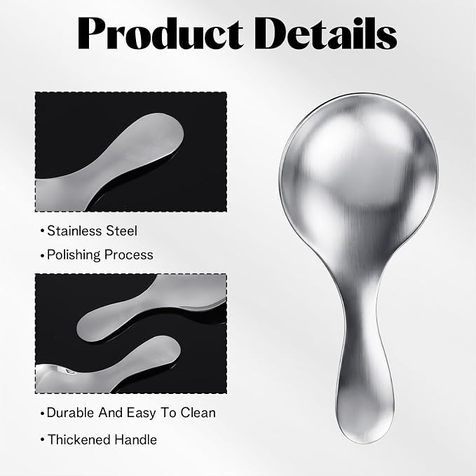 6pcs Small Scoops For Canisters, Mini Scoops for Canisters, Stainless Steel - Image 3