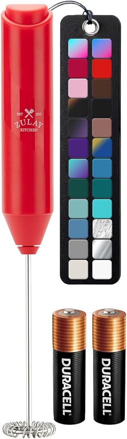 Zulay Kitchen Powerful Milk Frother AA Batteries Included – Ultra Fast Handheld by ZulayKitchen
