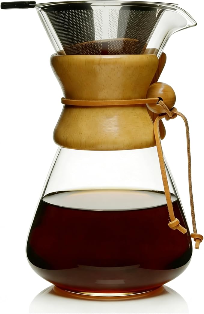 subjectthree Glass Coffee Maker Pour Over Coffee Dripper Set - Image 2